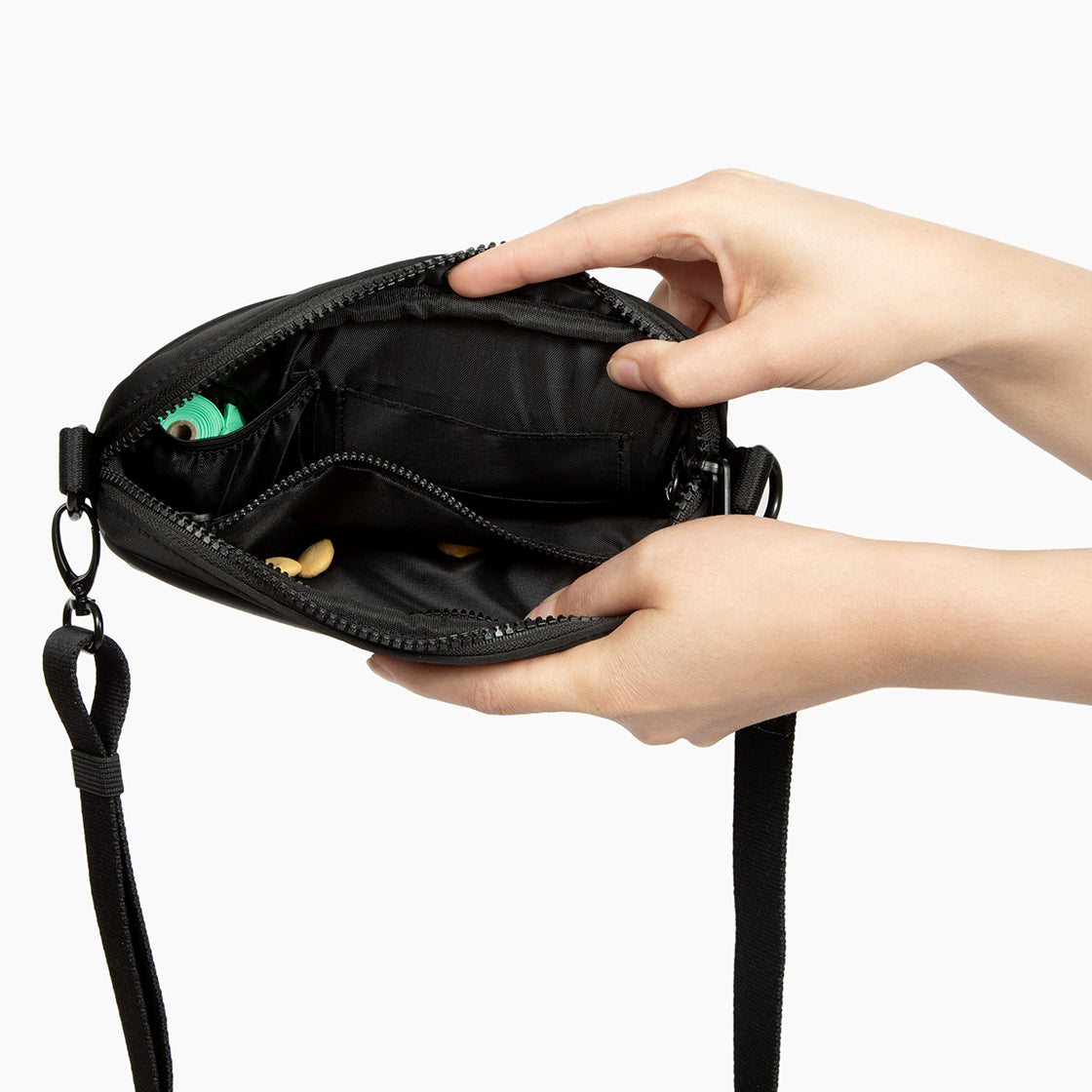 Black crossbody outlet backpack