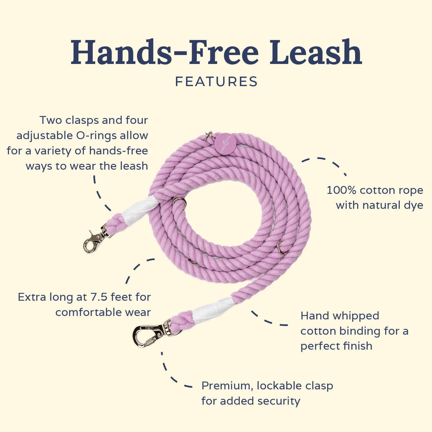 The Bouquet Hands-Free Rope Leash