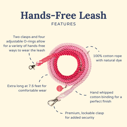 The Cupid's Crush Hands-Free Rope Leash