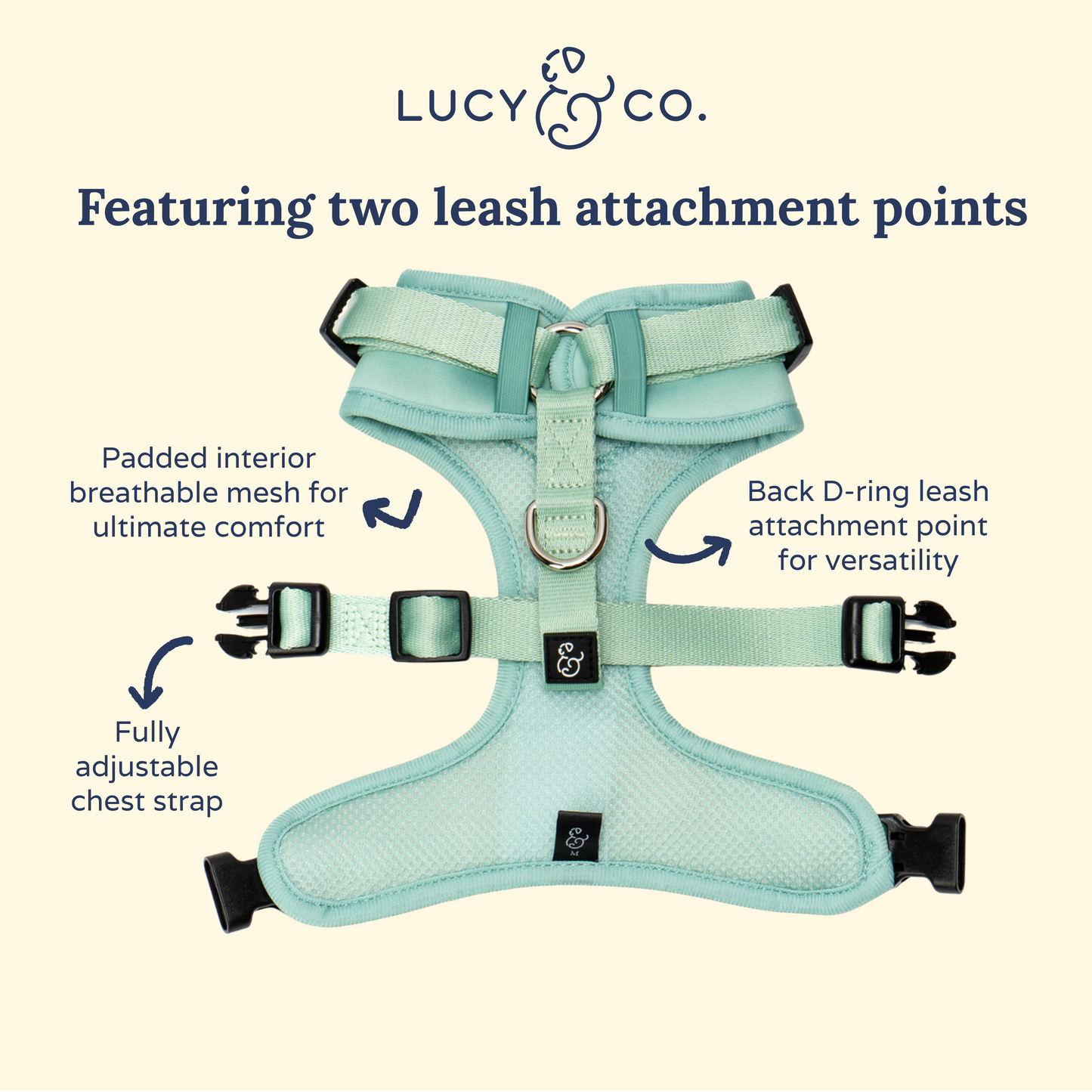 Spring Green No-Pull Harness