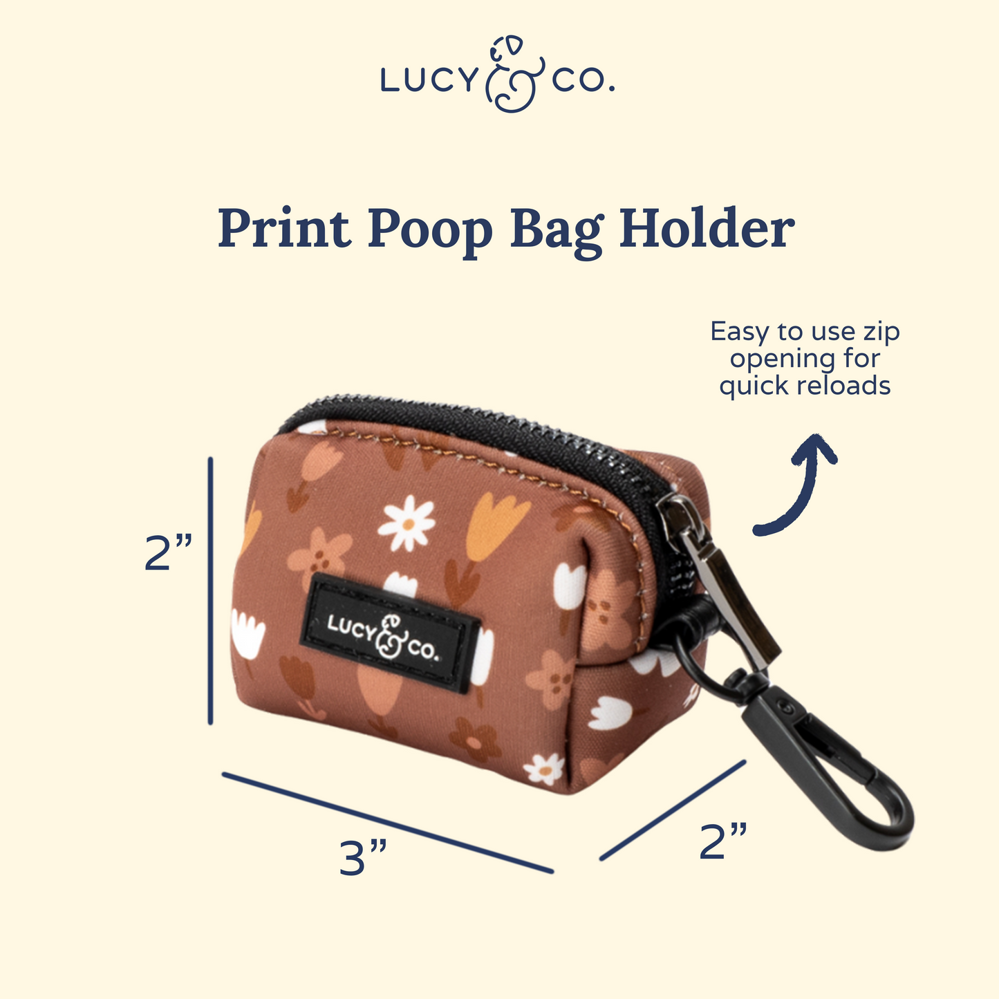 The Chocolate Meadows Poop Bag Holder