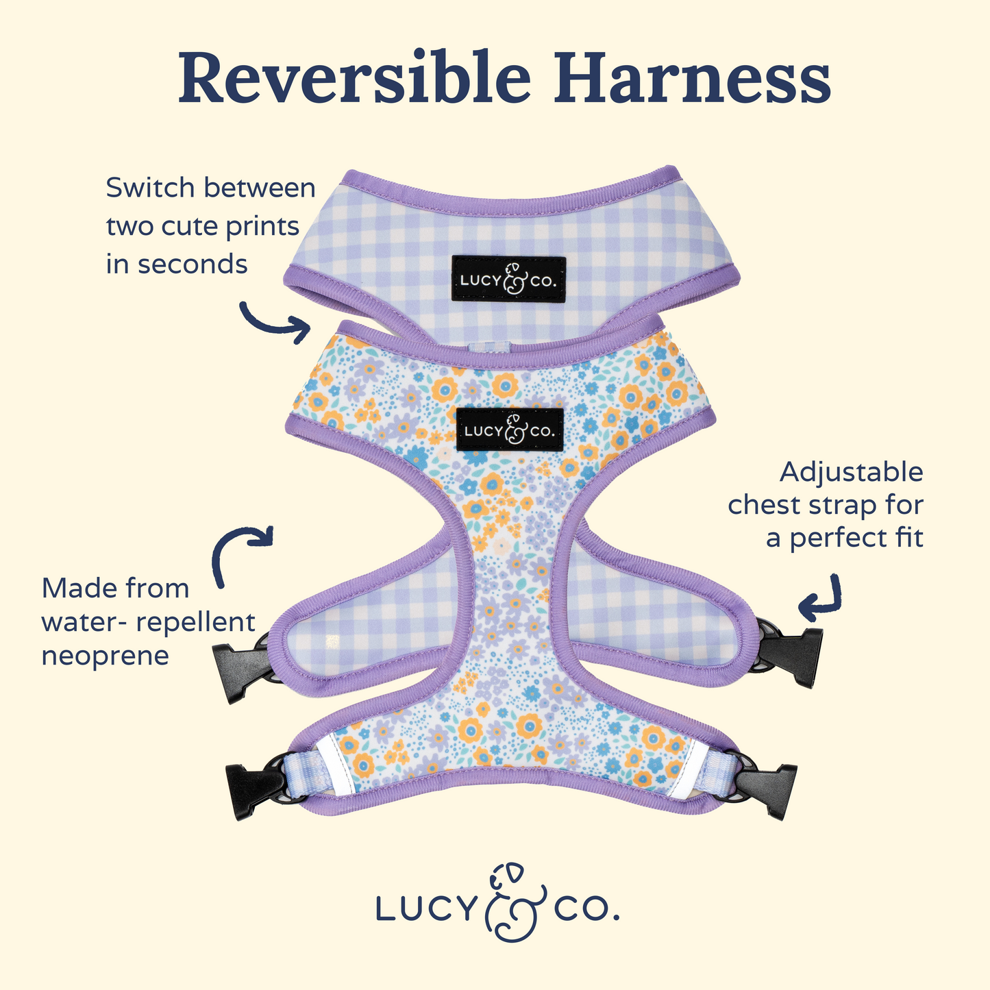 Among the Wildflowers Reversible Harness