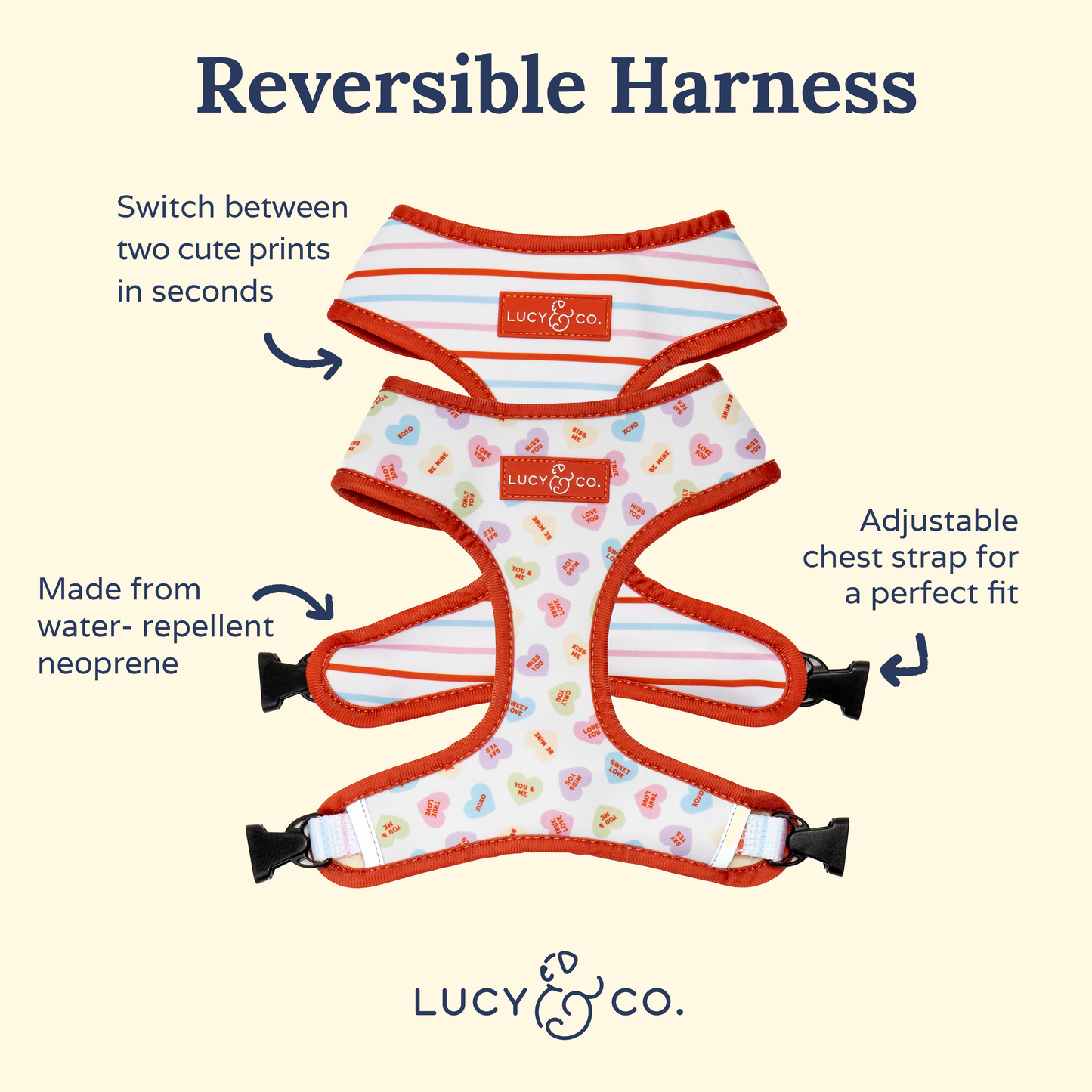 Talk About Love Reversible Harness