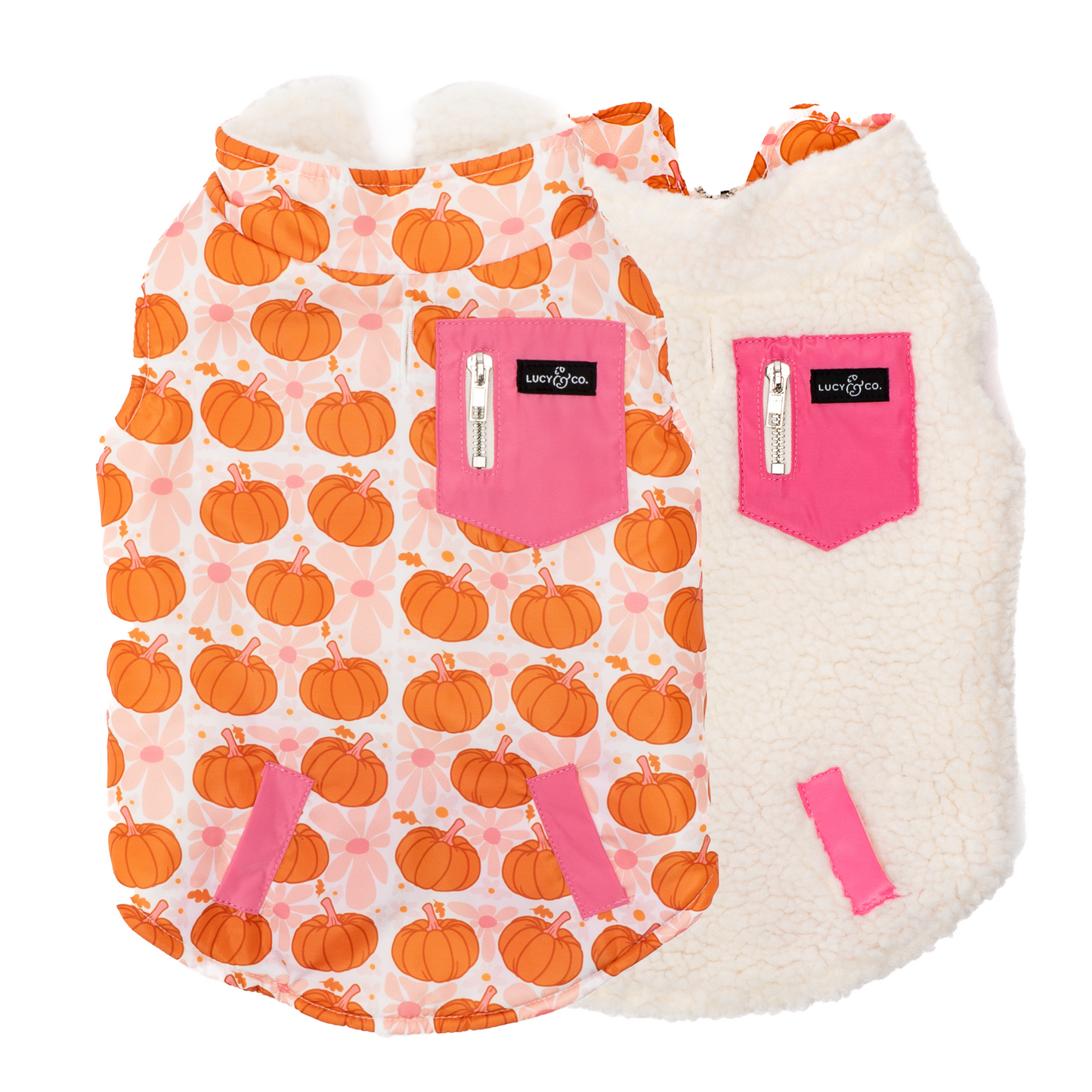 The Sugar & Pumpkin Spice Reversible Teddy Vest