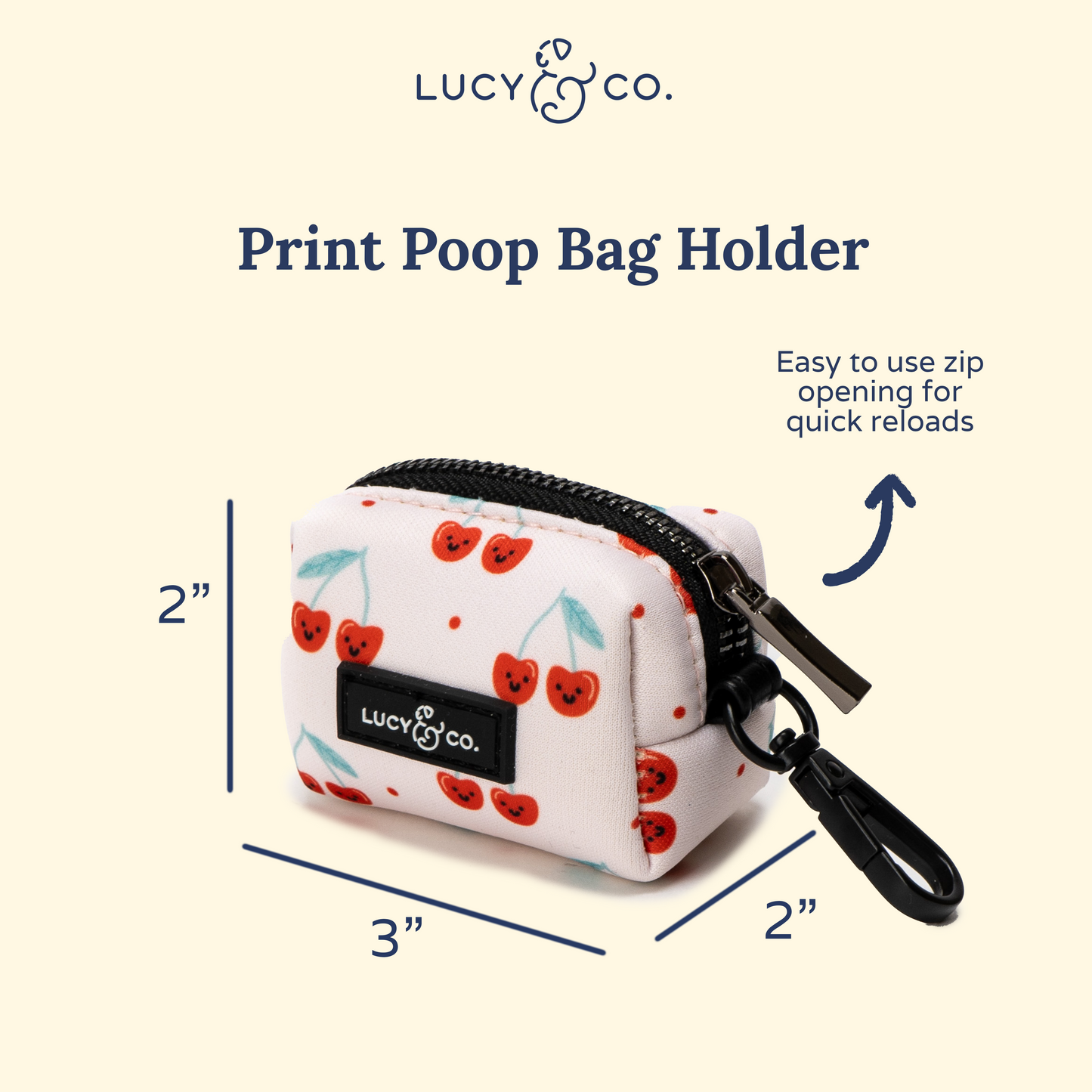 The Cheery Cherries Poop Bag Holder