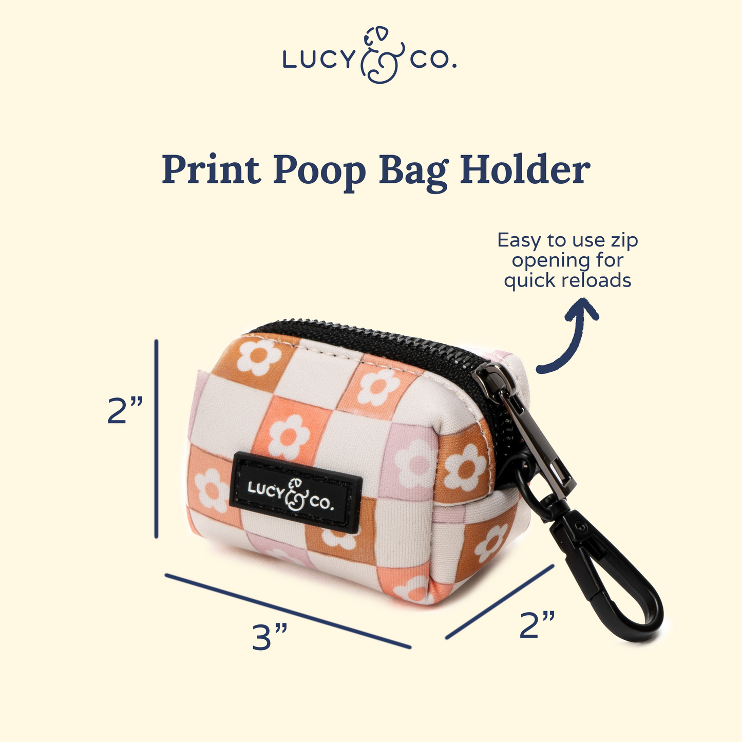 The Daisy Delight Poop Bag Holder