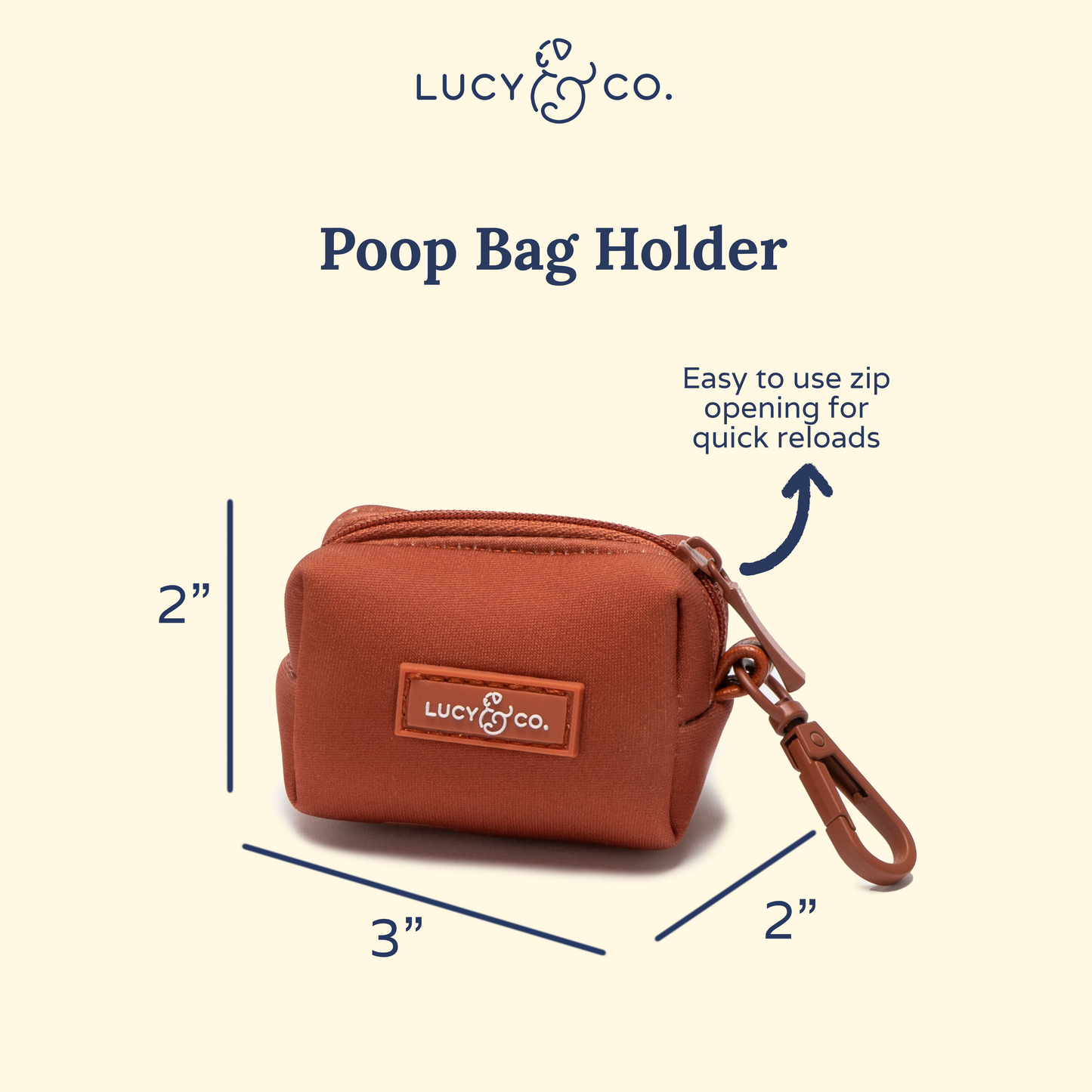 Terracotta Poop Bag Holder